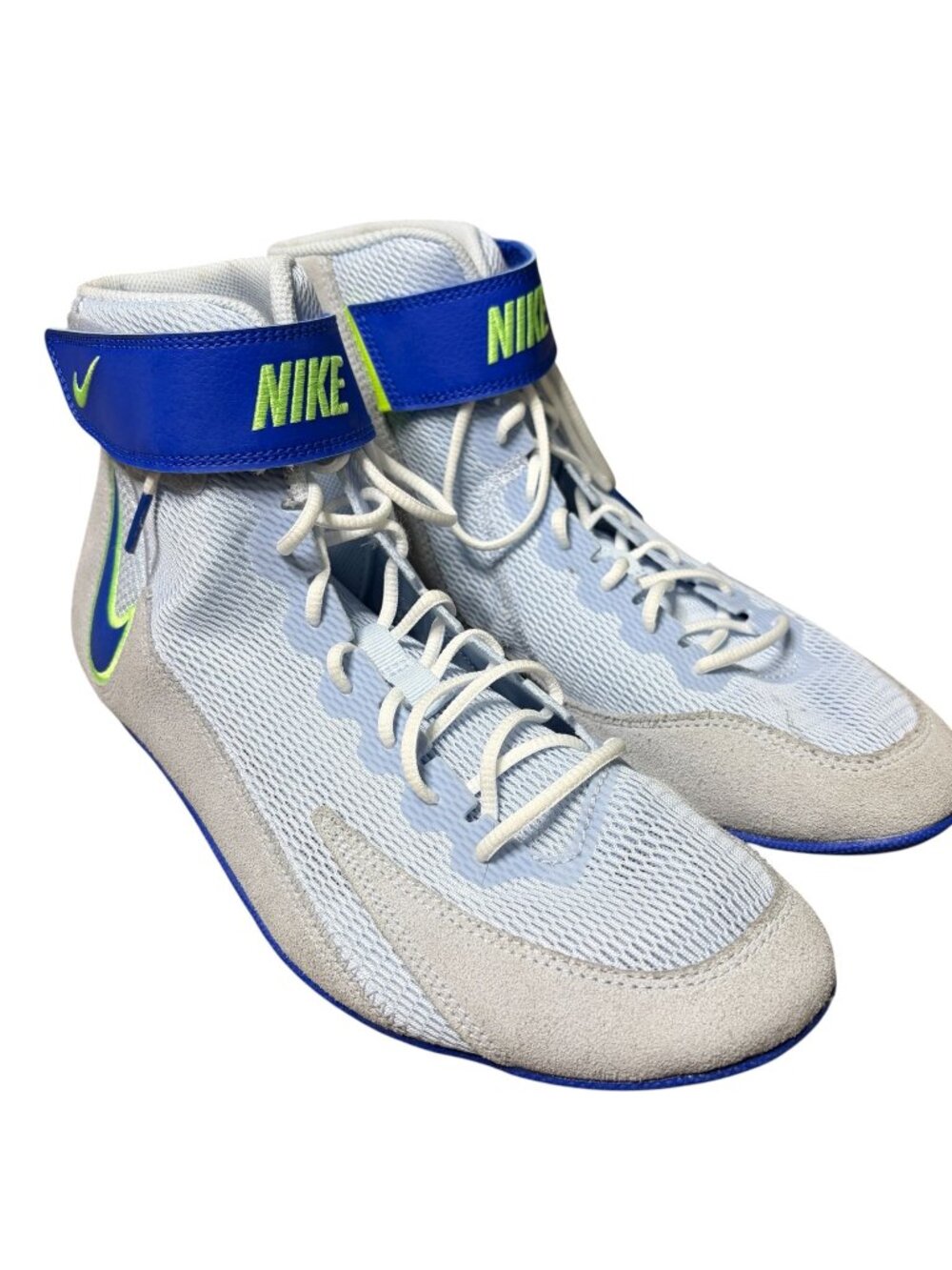 Nike Speedsweep 8 Wrestling Shoes Blue Gre Men's Size 11.5 New Without Tags